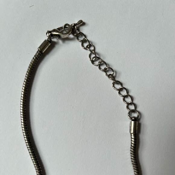 Silver plate thick chain three shape long necklace - Picture 5 of 6